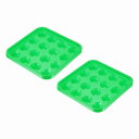 PATIKIL プールボールトレイ 2個セット ビリヤードボールホルダー スヌーカーボール収納トレイ ツール プールテーブル用アクセサリー 16個ボール用 緑