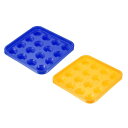 PATIKIL プールボールトレイ 2個セット ビリヤードボールホルダー スヌーカーボール収納トレイ ツール プールテーブル用アクセサリー 16個 ボール用 イ...