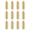 PATIKIL 50グレ イン アーチェリーアロー用真鍮インサート 16パック インサートスクリューカッパーブ ラスアロー .244/6.2mmカーボンアロー用