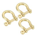 PATIKIL Dリングシャックル 3個セット 3/8