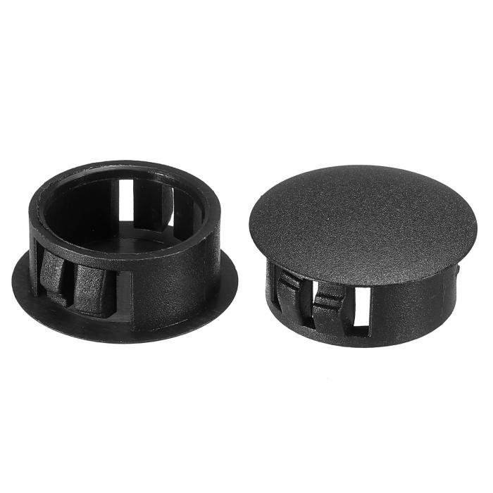 PATIKIL 20mm（13/16"）プラスチック製ホールプラグ 60個セット フラッシュタイプ 丸いホールプラグカ..