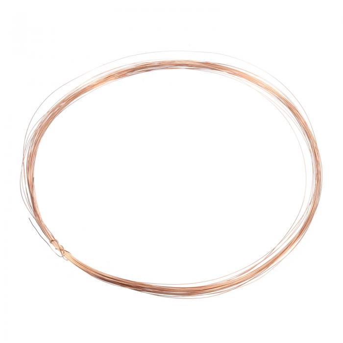 PATIKIL 32.8フィート ソリッド裸銅ワイヤー 35ゲージ99.9%純銅ワイヤー0.15mmソフトビーズワイヤーメ..