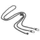 PATIKIL 47" ハンドバッグ用チェーンストラップ ダークグレー メタルチェーンストラップ ハンドバッグ ショルダーバッグ クラッチバッグ用 調節可能な交換用チェーン