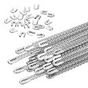 PATIKIL 24個入り 金属製スチールスパ イラルコルセットボニング 13.7" 金属ボニングと24本 スチールボニングチップ 縫製用コルセットドレス 構造と形状(幅9mm)