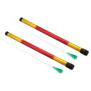 PATIKIL 39 cm 音楽指揮バトン 2セット オーケストラバトン 樹脂ハンドル ケース付き 歌唱リーダー 音楽監督用 緑