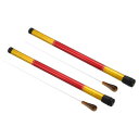 PATIKIL 39 cm 音楽指揮バトン 2セット オーケストラバトン 樹脂ハンドル ケース付き 歌唱リーダー 音楽監督用 イェロー