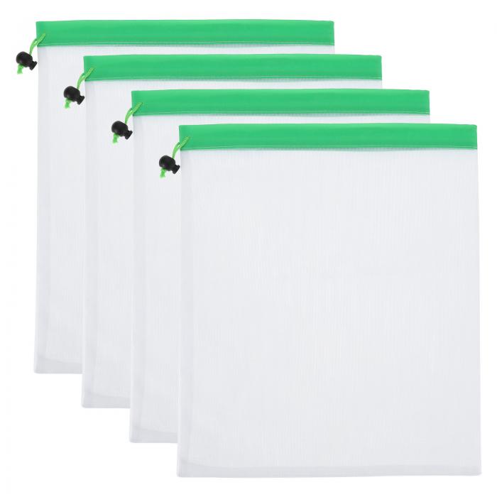 PATIKIL メッシュプロデュースバッグ 4個セット 12x14