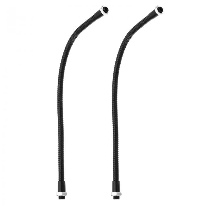 PATIKIL 30cm グースネック ホース 2個 M10〜M8 細目ねじ曲げ可能金属ホース フ レキシブルアーム ソフ..