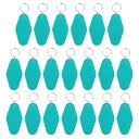 PATIKIL ヴィンテージモーテルキーホルダー 20個セット ブ ランクホテルキーホルダー ロンバスレトロキータグ DIYクラフト装飾 バックパック 荷物ラベルタグ 緑