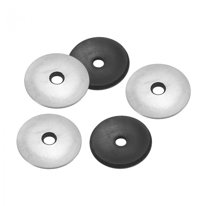 PATIKIL 5.5x25mm EPDMボンデッドシールワッシャー 80個入り201ステンレススチールボンデッドシールネオプレンゴムワッシャー マリンボルト用ガスケット（#12）