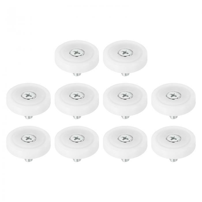 PATIKIL 29mm 引き出し用ローラー 10個 プラスチック製引き出し用プーリー交換ホイール ベアリング付き小型プーリー