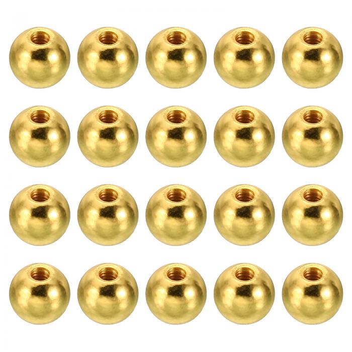 PATIKIL M3 x 9mmボールナットノブ 50個セット 鋼製 家具や照明器具 装飾 DIYプロジェクトに最適 電気泳動ゴー ルド