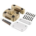 uxcell 回転ボルトラッチ 亜鉛合金製セキュリティドアロックゲートラッチ キャビネット家具用ノンネイル バスルーム窓用 1.7x1.2