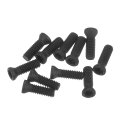 uxcell 10個セット トルクスネジ M2.5x8mm 12.9級 ラウンドフラットヘッド T8トルクスレンチ付き スクリュードライバー カーバイドインサー...