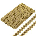 uxcell 13ヤードのギンプブレードトリム 3/8"のポリエステル織りブレードトリム 内装トリム 装飾用ギンプトリム DIYクラフト 縫製 カーテン スリップカバー コスチューム用 茶色色