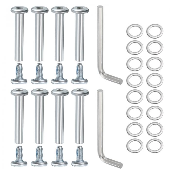 uxcell 8個入り インラインスケートホイールソケットネジ ローラースケート 交換用アクセサリー 1.42 x..