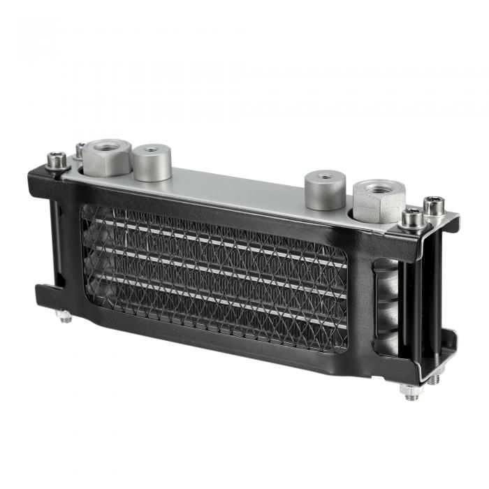 X AUTOHAUX ブラ ックM12インターフェースエンジンに対応オイルクーラー ダートバイク ピットバイク モンキーバイク ATV クワッド50CC-160CCエンジンに対応用の標準冷却ラジエーター ユニバーサル