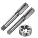 uxcell メートルハンドタップとダイセット M16 x 2 メートルハンドタップとダイセット 3個