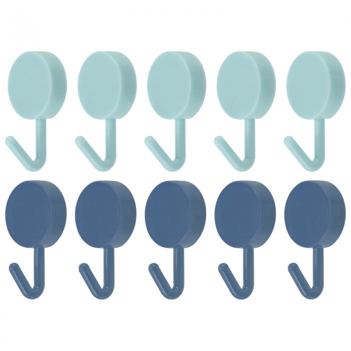 uxcell タオルフック 10個セット ステンレス製壁掛けフック/粘着フック キッチン ドア キャビネット バスルーム 玄関 廊下 寝室用 装飾フック(ライト...