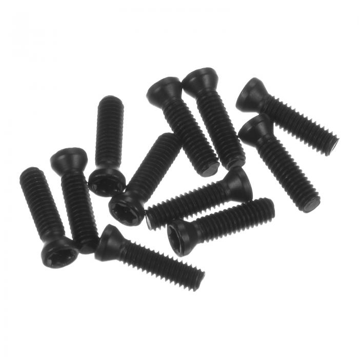 uxcell 10個セット トルクスネジ M2.5x10mm 12.9級 ラウンドフラットヘッド T8トルクスレンチ付き スク..