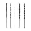 uxcell 1セット ブ ラッド点ドリルビット 5/6/8/10/12mm 直径 ストレートラウンドシャンクドリル メトリックブ ラッド点ス パイラルツイ ス...