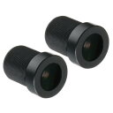 uxcell CCTVカメラのレンズ 5MP F2.0 FPV 広角セキュリティカメラレンズ M12ネジ径 IPカメラパノラマ用 黒 6 mm 2個