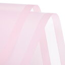 uxcell 20個の透明なピンクのボーダーフラワーラッピングペーパー 22.8