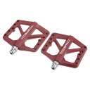 X AUTOHAUX ペダル 自転車 ナイロン製 ユニバーサルフィット BMX MTB 1ペア レッド