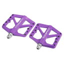 X AUTOHAUX ペダル 自転車 ナイロン製 ユニバーサルフィット BMX MTB 1ペア パープル