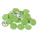 uxcell 20個入り 40L ファブリッククロスカバーボタン 25mm 円形穴付き金属シャンクボタン スーツ ドレス レディースシャツ用 緑