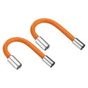uxcell 2個の泡立ち延長チューブ 蛇口延長アダプター シンク排水延長チューブ バスルーム蛇口エクステンダー エクステンションフレキシブルウォーターホースア...