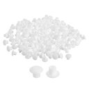 uxcell 150個 ネジ穴プラグ 5mm(3/16インチ)直径 プラスチック製シェルフボタンフラッシュタイプ キャップ 家具キャビネットカップボード用 ホワ...