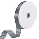 uxcell サテンリボン 2.5 cm x 91 M 片面ポリエステル サテンリボン ギフト包装 工芸品 ウェディングパーティーの装飾 リボン作り用 ダークグ...