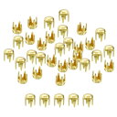 uxcell 200個入り 2mm 金丸ドームスタッズ メタルクロービーズ ネイルヘッドリベット ス パイ クスタッズ スポット パンク ロック DIY レザー...