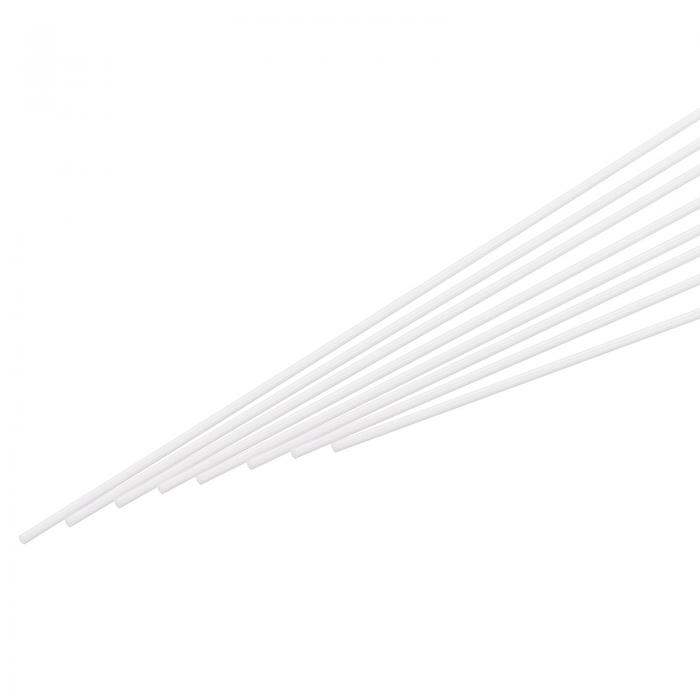uxcell ABSプラスチックロッド丸棒 1 mm x 500 mm DIYモデル材料 建築模型製