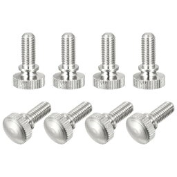 uxcell ノブ付き真鍮ショルダーボルト ニッケルメッキ仕上げ M5x12mm ニッケルメッキ 8個入り