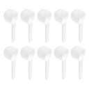 uxcell 10個セットのプラスチック製計量スプーン 再利用可能なパウダースクープスプーン キッチンスプーン コーヒーティースプーン ラウンドボトム キッチン計量用 コーヒー 5g ホワイト