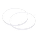 uxcell 2個セット ウォッチクリア水晶レンズガラス 38mm直径 3 mm厚 ラウンドフラットミネラル高透過ウォッチガラス交換部品 ウォッチメーカー修理用