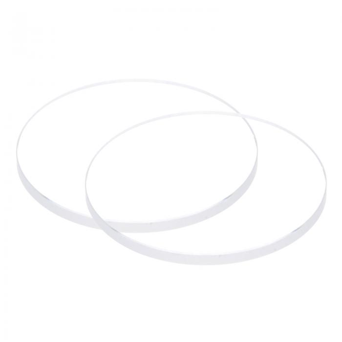 uxcell 2個セット ウォッチクリア水晶レンズガラス 27.5mm 直径 2mm 厚さ ラウンドフラットミネラル高透過ウォッチガラス交換部品 ウォッチメーカー修理用