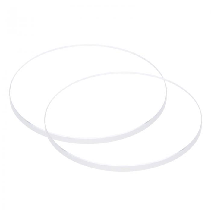 【期間限定10％OFF】uxcell 2個セット ウォッチクリア水晶レンズガラス 30mm直径 2mm厚 ラウンドフラットミネラル高透過ウォッチガラス交換部品 ウォッチメーカー修理用