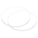 uxcell 2個セット ウォッチクリア水晶レンズガラス 32.5mm 直径 2mm 厚さ ラウンドフラットミネラル高透過ウォッチガラス交換部品 ウォッチメーカ...