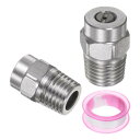 uxcell 2個セット 15度スレッドワッシャースプレーチップ 1/4