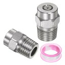 uxcell 2個セット 0度スレッドワッシャースプレーチップ 1/4