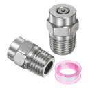 uxcell 2個セット 0度スレッドワッシャースプレーチップ 1/4