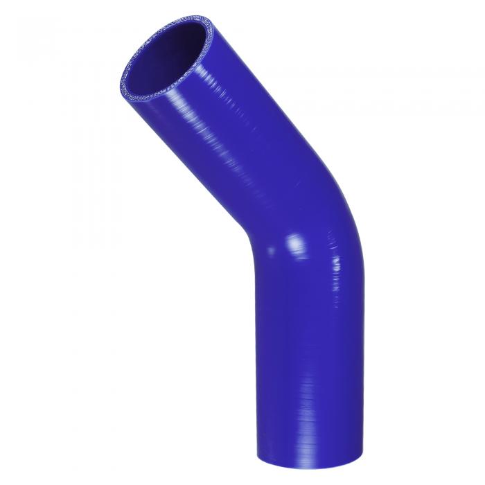 X AUTOHAUX シリコンホース シリコンパイプ ラジエーターホース 1個 内径57-63mm 長さ150mm エルボ45度 ブルー自動車 建設機械 工業用 クーラントホース 耐寒 エアクリーナー 接続ホース インタークーラーチューブ 断熱パイプ バキュームホース 耐熱パイプ エンジンオイル