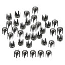 uxcell 100個入り 3 mm 黒丸ドームスタッズ メタルクロービーズ ネイルヘッドリベット ス パイ クスタッズ スポット パンク ロック DIY レザ...