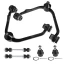 X AUTOHAUX Fordに対応エクスペディション1997-2002 RWD用6個セットのアッパーコントロールアームフロントスタビライザースウェイバーエンドリンクキット Fordに対応F-150 1997-2003 RWD用