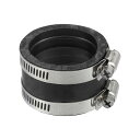 ACROPIX 45mm IDのゴム製ブラ ックオートバイキャブレターアダプターインレットインテークパイプマニホールドアダプターブートスリーブインターフェース(クランプ2個入り)
