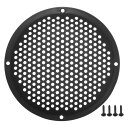 ACROPIX ユニバーサル5インチカースピーカーグリルカバーメッシュラウンド5インチオーディオスピーカーサブウーファーガードプロテクターケースマウントネジアイ...