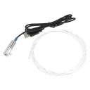ACROPIX 1.5m 4.92ft 3 mm 0.12" カー PMMA サイドグローファイバーオプティックケーブルキット ブルー LED アルミニウム合金イルミネーター 12V 1W ガイドライトソースデコレーション - 2個パック